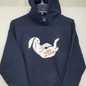 Harry Styles Love On Tour Bunny Navy Blue Hoodie